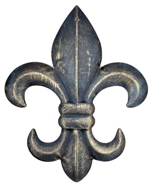 8" Metal Fleur De Lis Wall Plaque/Art with hanger - Rustic Creole Tuscan Decor (Weathered Bronze) 8" Metal Fleur De Lis Wall Plaque/Art with hanger - Rustic Creole Tuscan Decor (Weathered Bronze)