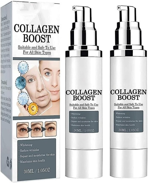 Collagen Boost Anti Aging Serum, Anti-Aging Serum, Voletas Collagen Boost with Eelhoe Anti-Aging Serum, Fine Lines, and Wrinkles with Hyaluronic Acid (2PCS)