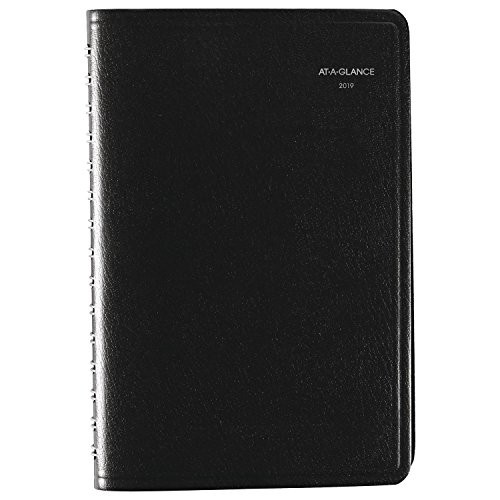 AT-A-GLANCE 2019 Daily Planner / Appointment Book, DayMinder, 5" x 8", Small, Black (G10000)