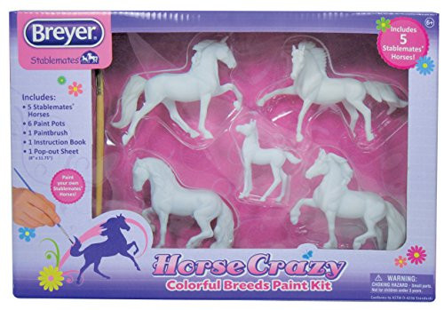 Breyer Stablemates Horse Crazy Colorful Breeds Craft Activity Paint Set Breyer Stablemates Horse Crazy Colorful Breeds Craft Activity Paint Set