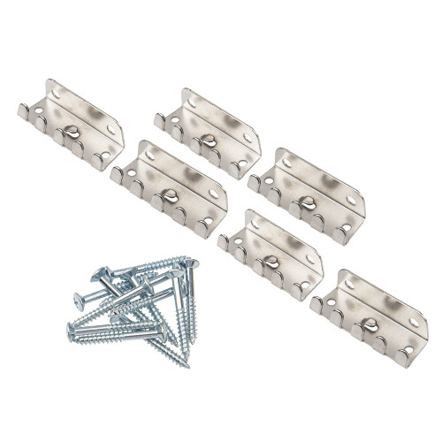 6Pcs Yootones Single Tremolo Spring Claw w/Screws Set Compatible with Fender Strat ST Stratocaster Guitar Replacement (Silver)