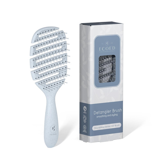 Ecoed Degradable Vented Hair brush,Detangling Brush,Detangler Brush for Curly, Thick, and Straight Hair, Dry and Wet Detangling Quickly Detangles and Smooths hair,Hair Brush for Women and Men Ecoed Degradable Vented Hair brush,Detangling Brush,Detangler Brush for Curly, Thick, and Straight Hair, Dry and Wet Detangling Quickly Detangles and Smooths hair,Hair Brush for Women and Men