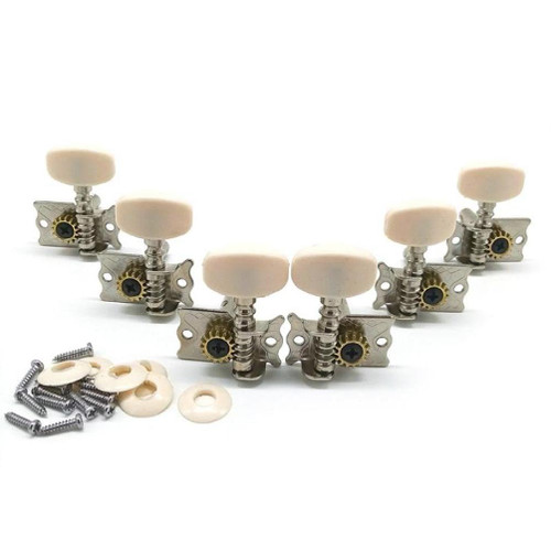 6Pcs/pack 3L Guitar String Tuning Pegs Tuner Machine Heads Knobs Tuning Keys Acoustic Guitar Parts With Mount Screws Single Guitar Tuning Peg Guitar String Tuning Peg Tuner Machine Head 3r3l Guitar