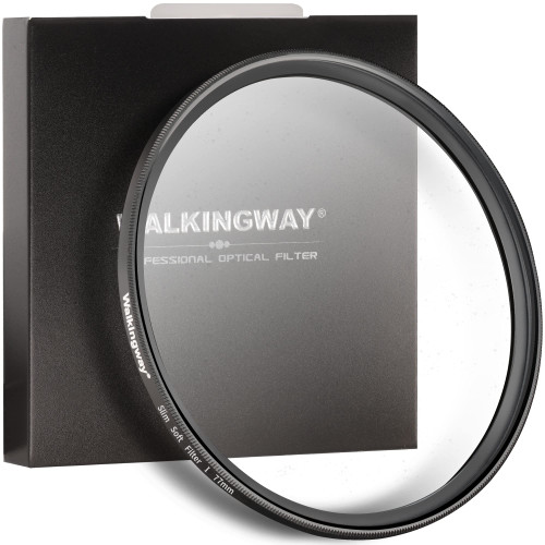 Walking Way 37MM White Mist Diffusion Filter - Subtler Soft Focus Circular Lens Filter - Dreamy Fog Effect Softening Camera Diffuser for Digital DSLR Camera (Light-Soft 1, 37MM)