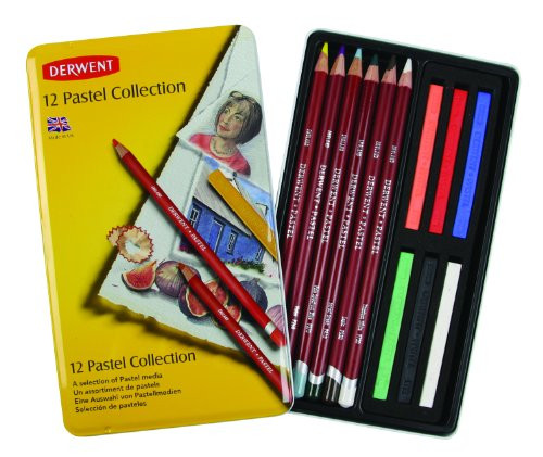 Derwent Pastel Collection, Metal Tin, 12 Count (0700300)