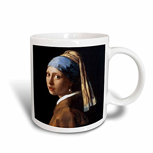 3dRose Girl with a Pearl Earring by Jan Vermeer Magic Transforming Mug, 11-Ounce