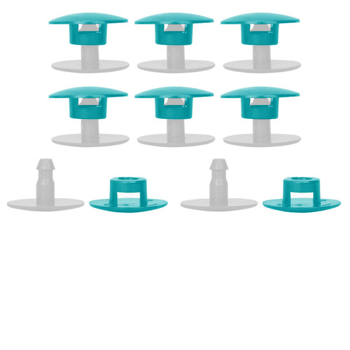 8 Sets Replacement Rivets for Croc, Replacement Parts for Croc, Accessories Help You Repair Instead Replace a New Pair of Croc, Rivets for Croc Strap Replacement, Mint