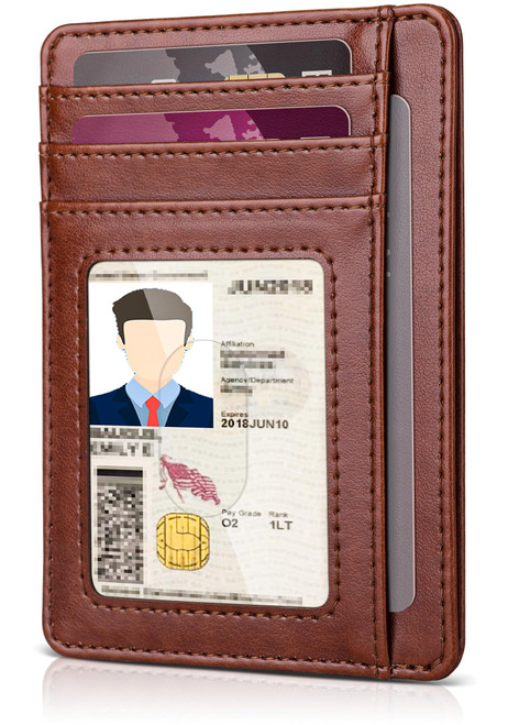 Teskyer Slim Wallet for Men, Minimalist Front Pocket RFID Blocking Leather Wallet Credit Card Holder for Men & Women Teskyer Slim Wallet for Men, Minimalist Front Pocket RFID Blocking Leather Wallet Credit Card Holder for Men & Women
