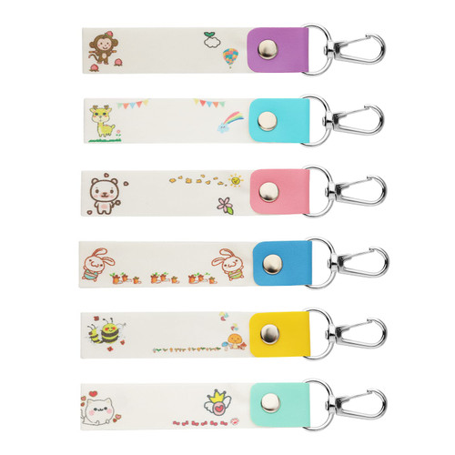 6pcs Personalized Name Tags for Kids, Child ID Tags Backpack Name Tag Daycare Name Label Hooks for Backpacks Water Bottle