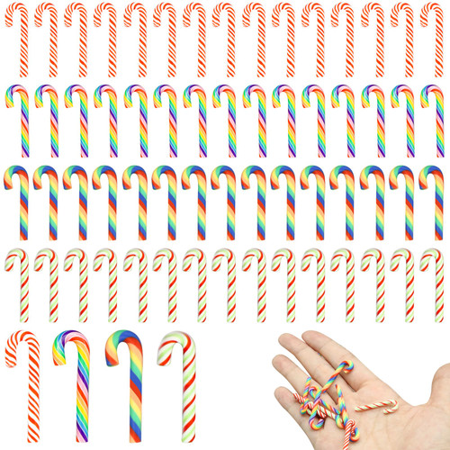 60Pcs Christmas Candy Canes, Mini Canes Fake Candy Decorations, No Hole Hanging Candy Cane Beads Candy for Christmas DIY Craft, Tiny Polymer Clay Candy Cane Ornaments Christmas Tree Hanging Decoration 60Pcs Christmas Candy Canes, Mini Canes Fake Candy Decorations, No Hole Hanging Candy Cane Beads Candy for Christmas DIY Craft, Tiny Polymer Clay Candy Cane Ornaments Christmas Tree Hanging Decoration