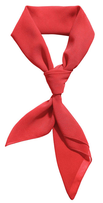 Red Scarf Ascot Neck Silk Scarf Handkerchief Hair Scarf for Women Bandana Chiffon Vintage 20s 50s Mime Costume Accessories Head Scarf