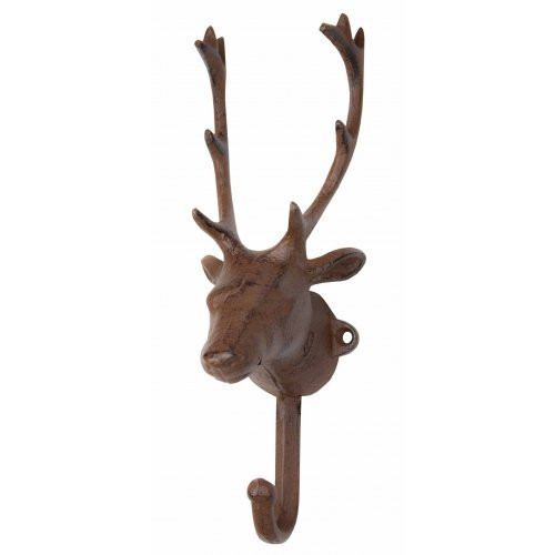 Wall Hook - Elk Cast Iron Coat Hook & Key Rack (1)