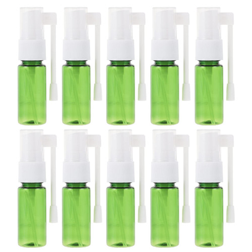 Healifty Mini Perfume Bottle Sprayer 10Pcs Nasal Spray Bottle Empty Refillable Nasal Wash Bottle Pump Spray Bottles for Nasal 15ml Travel Spray Bottle Mini Spray Bottles