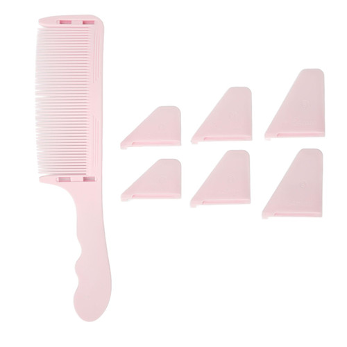 Curved Barber Clipper Comb, Professional Barber Comb, S Shaped Clipper & Flat Top Clipper Combs, Hair Styling Tool for Men, Haircut Hairdressing Tool for Salon Barber Stylist (Pink) Curved Barber Clipper Comb, Professional Barber Comb, S Shaped Clipper & Flat Top Clipper Combs, Hair Styling Tool for Men, Haircut Hairdressing Tool for Salon Barber Stylist (Pink)