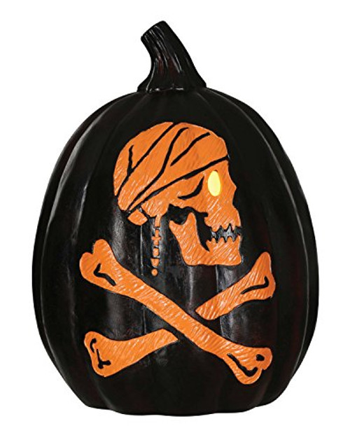 Disney Pirates of The Caribbean Skull & Crossbones Light Up Pumpkin
