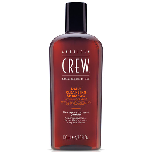 American Crew Shampoo for Men, Daily Cleanser, Naturally Derived, Vegan Formula, Citrus Mint Fragrance, 3.3 Fl Oz American Crew Shampoo for Men, Daily Cleanser, Naturally Derived, Vegan Formula, Citrus Mint Fragrance, 3.3 Fl Oz