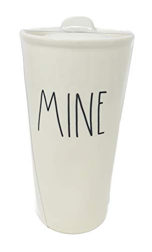 Rae Dunn By Magenta MINE Large Letter LL Ceramic Travel Tumbler Mug