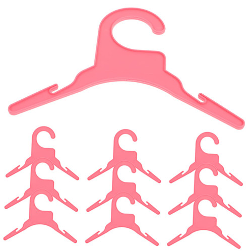 BUGUUYO 10pcs Dog Clothes Drying Rack Dog Coat Hangers Puppy Clothes Hanger Dog Clothing Rack Pet Clothing Rack Pet Clothing Hangers Dog Apparel Hangers Plastic Hang Clothes