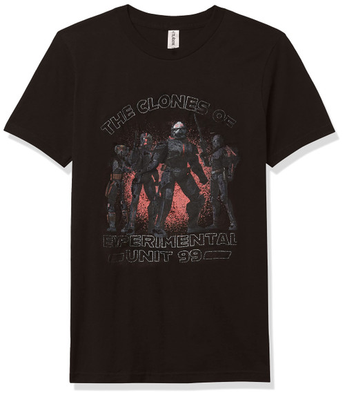 Star Wars Bad Batch Unit 99 Clones Boy's Premium Solid Crew Tee, Black, Medium