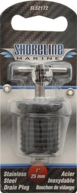 Shoreline Marine Stainless Steel Drain Twist Plug, 1-Inch