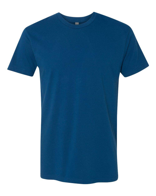 Next Level Mens Premium Fitted Short-Sleeve Crew T-Shirt - Medium - Cool Blue