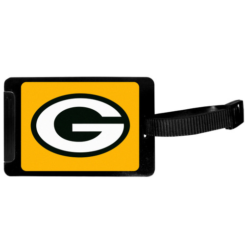 Siskiyou Sports Unisex NFL Green Bay Packers Luggage Tag, Black, 3.25"