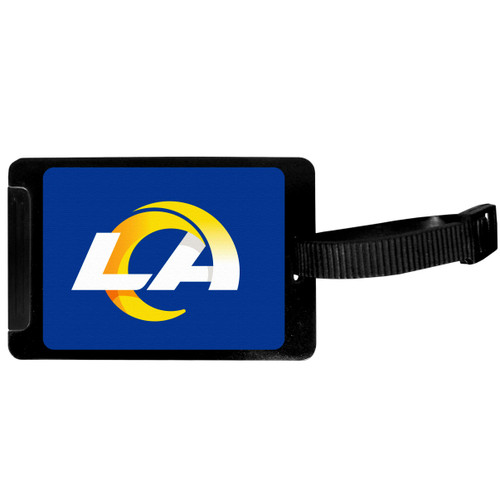 Siskiyou Sports NFL Los Angeles Rams Luggage Tag , Black, 3.25"