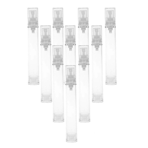 Lotion Pump Bottle,10 Packs Airless Pump Bottle Cream Vacuum Travel Bottles Makeup Sample Containers Cosmetic Dispenser Bottles (15ml(0.5oz))