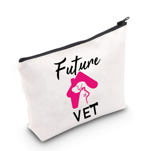 CMNIM Veterinarian Makeup Bag Future Vet Tech Supplies Veterinarian Accessories Zipper Pouch Bag for Veterinary Student Gifts (Future VET Makeup Bag) CMNIM Veterinarian Makeup Bag Future Vet Tech Supplies Veterinarian Accessories Zipper Pouch Bag for Veterinary Student Gifts (Future VET Makeup Bag)
