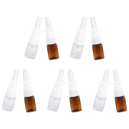 Healifty 10pcs rhinitis spray bottle plastic spray bottle travel spray bottle plastic container fine mist spray bottles nasal mist sprayers refillable fine mist sprayers nasal sprayer brine