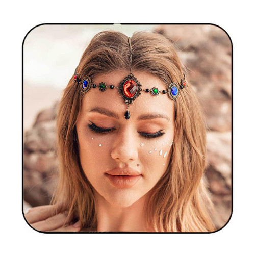 Catery Baroque Head Chain Boho Hair Chain Rhinestone Pendant Headchain Headband Forehead Chain Jewelry Festival Halloween Costume Hair Accessories for Women and Girls Catery Baroque Head Chain Boho Hair Chain Rhinestone Pendant Headchain Headband Forehead Chain Jewelry Festival Halloween Costume Hair Accessories for Women and Girls