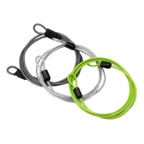BESTOYARD 3Pcs Wire Rope Metal Lock Looped Ends Cable Vinyl Coating Locking Cable Anti- Bike Lock aksesuar? Bike Heavy Lock Rope Bike Cable Lock Rope Portable Lock Universal Steel Wire