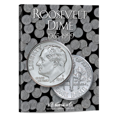 H.E. Harris and Co. US Roosevelt Dime Coin Folder Volume 2 1965 ? 1999#2685