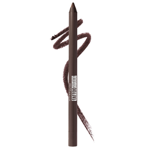 Maybelline TattooStudio Long-Lasting Sharpenable Eyeliner Pencil, Glide on Smooth Gel Pigments with 36 Hour Wear, Waterproof, Bold Brown, 1 Count Maybelline TattooStudio Long-Lasting Sharpenable Eyeliner Pencil, Glide on Smooth Gel Pigments with 36 Hour Wear, Waterproof, Bold Brown, 1 Count