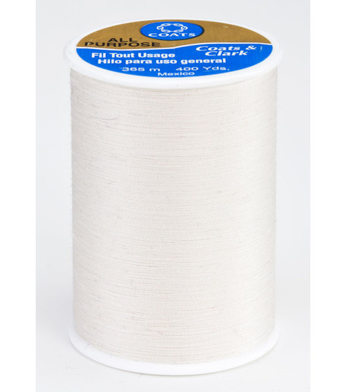 Coats & Clark Dual Duty All-Purpose Natural Thread / 400 Yard Spool/ 1 Spool of Yarn