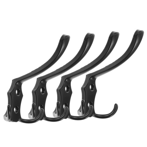 SOESFOUFU 4pcs Clothes Hook Antique Bathroom Towel Hooks for Wall Bath Towel Hanger Wall Coat Hook Coat Wall Hanger Hooks for Hanging Towels Wall Hooks Hanging Metal Zinc Alloy Towel Rack
