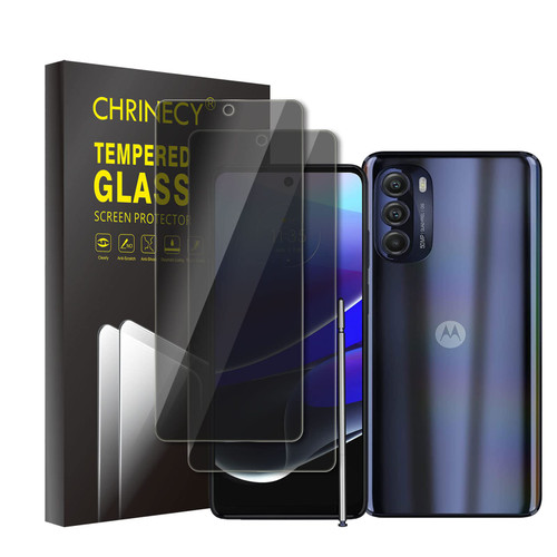 CHRINECY 2 Pack Privacy Screen Protector for Motorola Moto G 5G 2022, Tempered Glass Film, 9H Hardness, Anti-Scratch, Premium HD Clarity, Easy Installation, Case Friendly