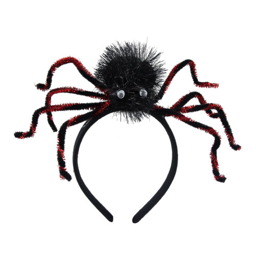 CEVAN Halloween Headband Scare Black Plush Spider Headdress Festival Headpiece Halloween Cap Cosplay Costume (Red/Black Spider Legs) CEVAN Halloween Headband Scare Black Plush Spider Headdress Festival Headpiece Halloween Cap Cosplay Costume (Red/Black Spider Legs)