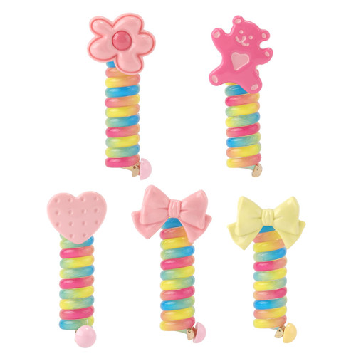 5pcs Telephone Wire Hair Bands, Multicolor Braided Stretchy Spiral Hair Ties Phone Cord Hair Bands for Women Girl Fixed Hair Rope Accessory 5pcs Telephone Wire Hair Bands, Multicolor Braided Stretchy Spiral Hair Ties Phone Cord Hair Bands for Women Girl Fixed Hair Rope Accessory