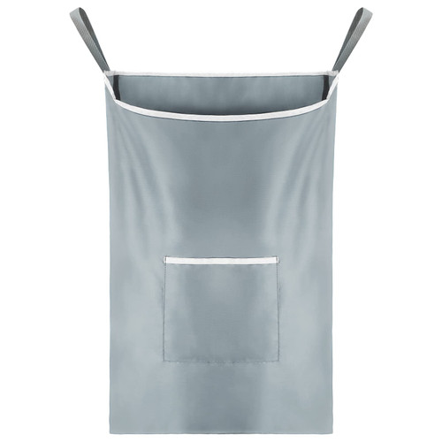 WWW Door Hanging Laundry Hamper Bag, Hanging Laundry Hamper, Dirty Clothes Basket,Extra Large Over the Door Hamper,Collapsible Clothes Storager for Space Saving Organizer Bag havatree Grey