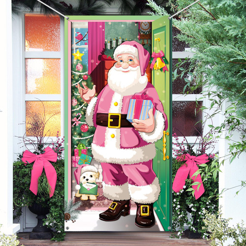 Christmas Door Cover Decoration Christmas Santa Claus Door Cover Xmas Door Hanging Banner Christmas Santa Background Banner for Home Front Door Holiday Christmas Decoration (Adorable) Christmas Door Cover Decoration Christmas Santa Claus Door Cover Xmas Door Hanging Banner Christmas Santa Background Banner for Home Front Door Holiday Christmas Decoration (Adorable)