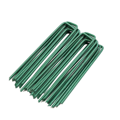 Garden Pegs Pins Gardening Stakes Landscape Staples Ground Anchor Peg U Shape Steel Nail Pins for Artificial Grass Sod Weed Membrane Grass Fabric Netting, 15 Pack Garden Pegs Pins Gardening Stakes Landscape Staples Ground Anchor Peg U Shape Steel Nail Pins for Artificial Grass Sod Weed Membrane Grass Fabric Netting, 15 Pack
