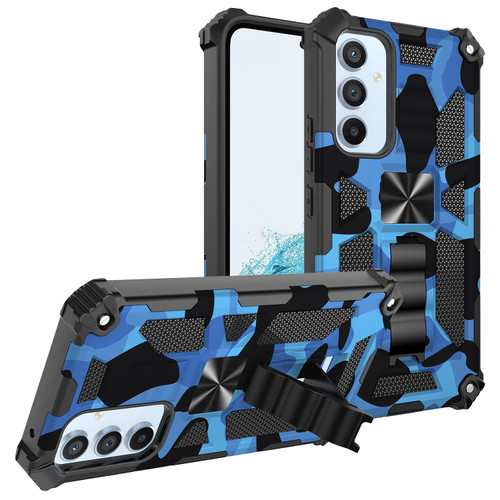 Eilkmcre for Samsung Galaxy A54 5G Case, Camouflage Design Phone Case with Built-in Kickstand Heavy Duty Shockproof Military Grade Camo Protective Cover for Samsung Galaxy A54 5G, Blue Eilkmcre for Samsung Galaxy A54 5G Case, Camouflage Design Phone Case with Built-in Kickstand Heavy Duty Shockproof Military Grade Camo Protective Cover for Samsung Galaxy A54 5G, Blue