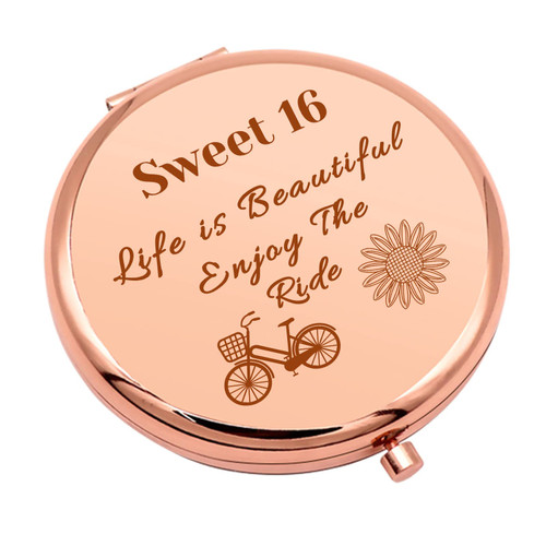 Sweet 16 Gifts for Girls Compact Makeup Mirror for Daughter Sister Niece 16 Year Old Birthday Gift Happy 16th Birthday Gifts for Girls Friend Bestie Friendship Gifts Folding Makeup Mirror Sweet 16 Gifts for Girls Compact Makeup Mirror for Daughter Sister Niece 16 Year Old Birthday Gift Happy 16th Birthday Gifts for Girls Friend Bestie Friendship Gifts Folding Makeup Mirror