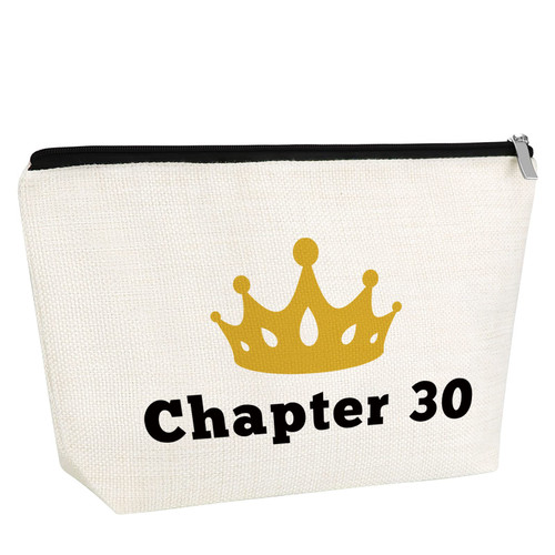 Gfhzdmf 30th Birthday Gift for Women Makeup Bag 30 Years Old Birthday Gift Cosmetic Bag for Friend Sister Wife Aunt 1993 Birthday Gift Turning 30 Happy Birthday Gift Travel Pouch