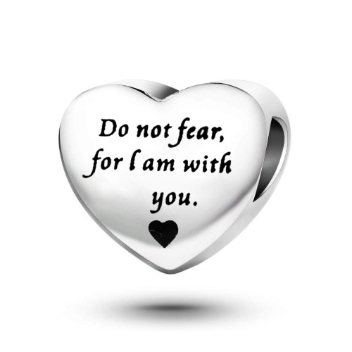 Luluadorn Bible Charm for Bracelets Prayer Silver Heart Bead Silver Cross Clear CZ Charm Charms Bracelet Women Friends, Do Not Fear for I am with You Compatible with Pandora Charm Bracelet Luluadorn Bible Charm for Bracelets Prayer Silver Heart Bead Silver Cross Clear CZ Charm Charms Bracelet Women Friends, Do Not Fear for I am with You Compatible with Pandora Charm Bracelet