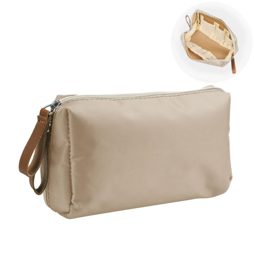 Portable Mini Waterproof Travel Makeup Pouch for Women, Small Makeup Bag, Roomy Cosmetic Bag, Organizer Multifunction Makeup Bag, Zipper Cosmetic Case for Cosmetics Brushes Toiletry (Beige) Portable Mini Waterproof Travel Makeup Pouch for Women, Small Makeup Bag, Roomy Cosmetic Bag, Organizer Multifunction Makeup Bag, Zipper Cosmetic Case for Cosmetics Brushes Toiletry (Beige)
