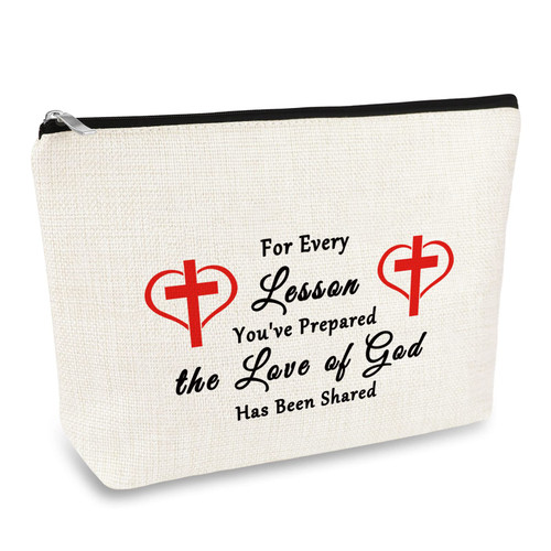 Sunday School Teacher Gift Makeup Bag Religious Gifts for Teacher Christian Gifts for Women Christian Teacher Appreciation Gifts Thanksgiving Graduation Gift for Sunday School Teacher Travel Pouch Sunday School Teacher Gift Makeup Bag Religious Gifts for Teacher Christian Gifts for Women Christian Teacher Appreciation Gifts Thanksgiving Graduation Gift for Sunday School Teacher Travel Pouch