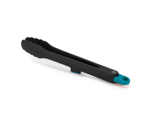 Joseph Joseph Duo Lockable Tongs Hygienic with Integrated Tool Rest & Non-Slip Feet, Suitable for Non-Stick Cookware, Heat-Resistant