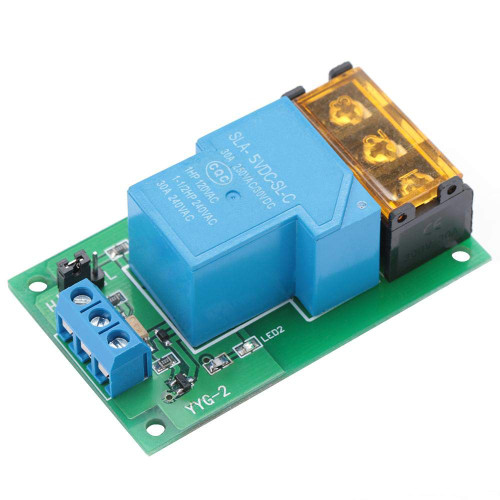 YWBL-WH Relay Module One Way 30A Optocoupler Isolation Relay Module High Power Relay High/Low Level Trigger YYG-2(5VDC) (1)